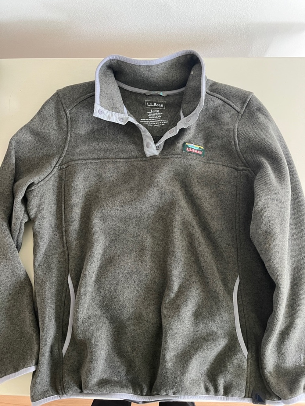 L.L. Bean greenFleece Snap-Quarter Pullover